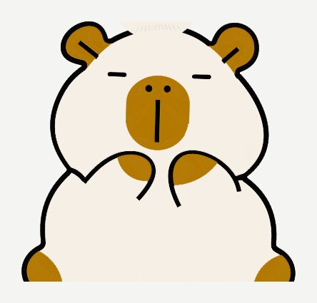 Chaveiro em forma de capivara